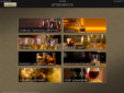 Screen shot of an after dinner menu with 8 category buttons including cognac brandy and grappa, cordial, tequila, dessert wine, whiskey, single malt whiskey, bourbon whiskey, and port and madeira.