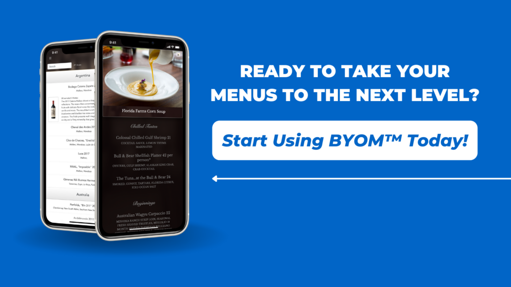 QR Code For Restaurant Menus – Take Your Menus to the Next Level - BYOM™ powered by Uptown Network