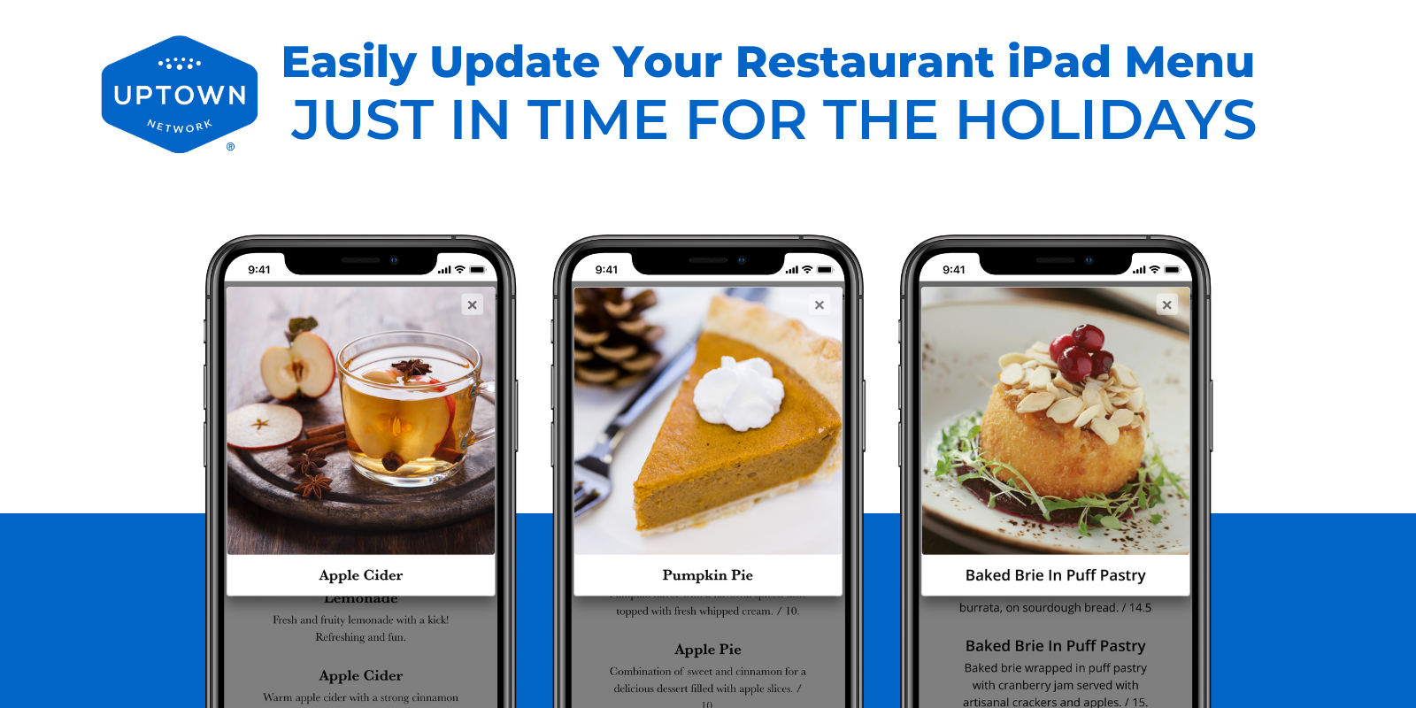 Easily Update Your Restaurant iPad Menu Just In Time For The Holidays Easily Update Your Restaurant iPad Menu Just In Time For The Holidays
