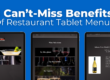 Can’t-Miss Benefits of Restaurant Tablet Menus